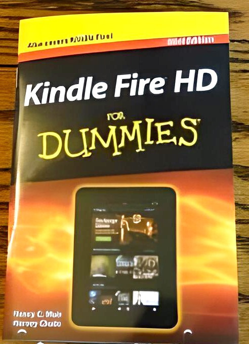NEW Kindle Fire HD For Dummies® Mini Pocket Edition Booklet Cliff Notes 60 Pages