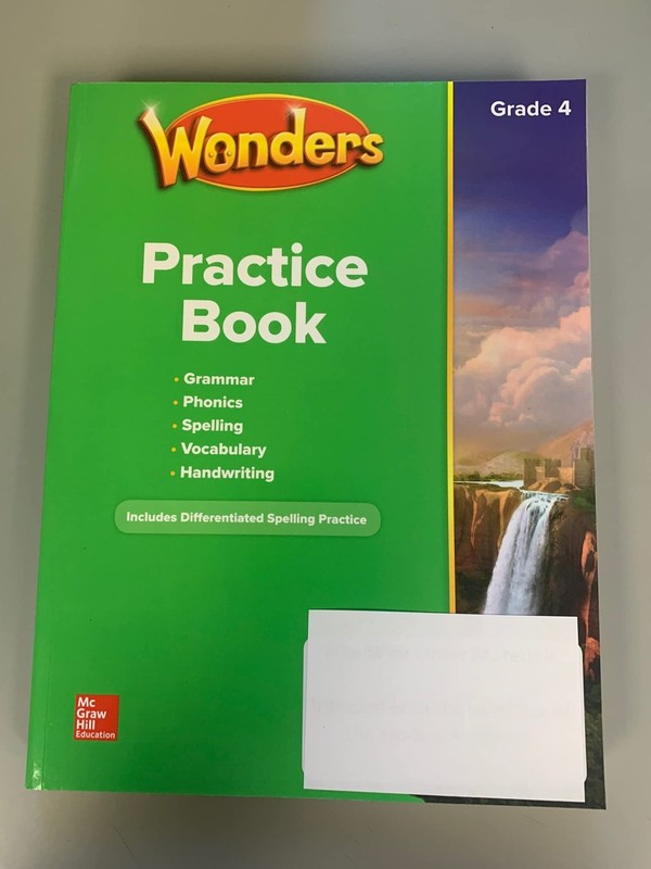 Wonders Grade 4 NA Practice Book (BLM) (ELEMENTARY CORE READING)