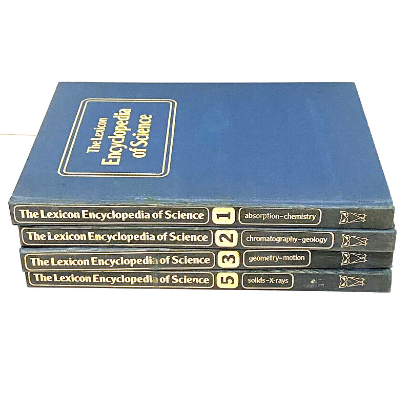 Lot of 4 The Lexicon Encyclopedia of Science Vol. 1, 2, 3 and 5 (1984, HC)