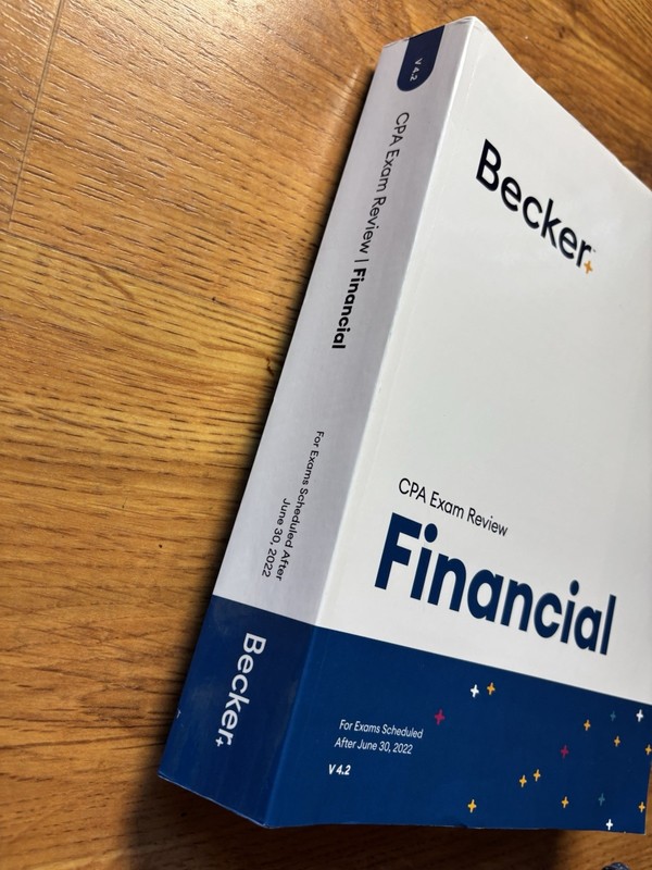 Becker Professional Education Financial CPA Exam Review V 4.2 [2022] VG COND gallery