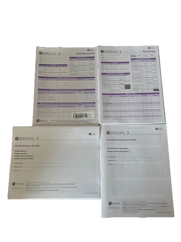 WRAML3 - Wide Range Assessment Of Memory And Learning | Third Edition- Test Kit gallery