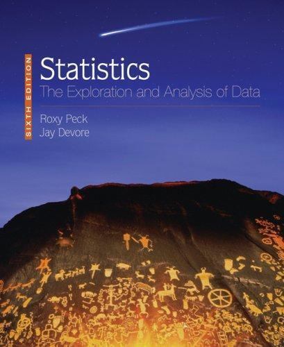 Statistics: The Exploration & Analysis of Data, Roxy Peck, Jay L. Devore, Accept