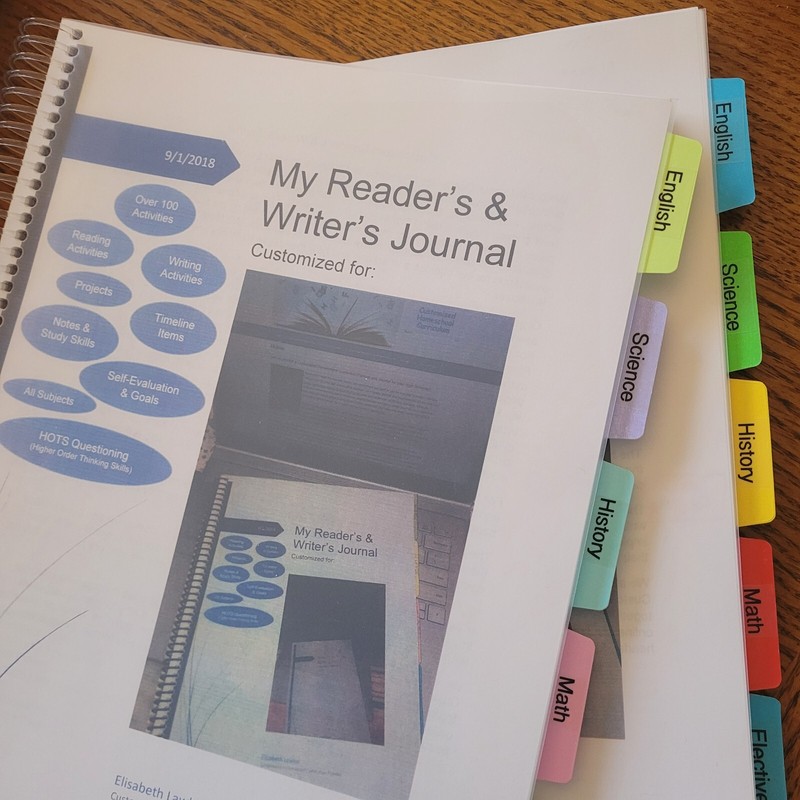 Custom Reading & Writing Journal- 172 pg spiral bound and printed 6-9th grade
