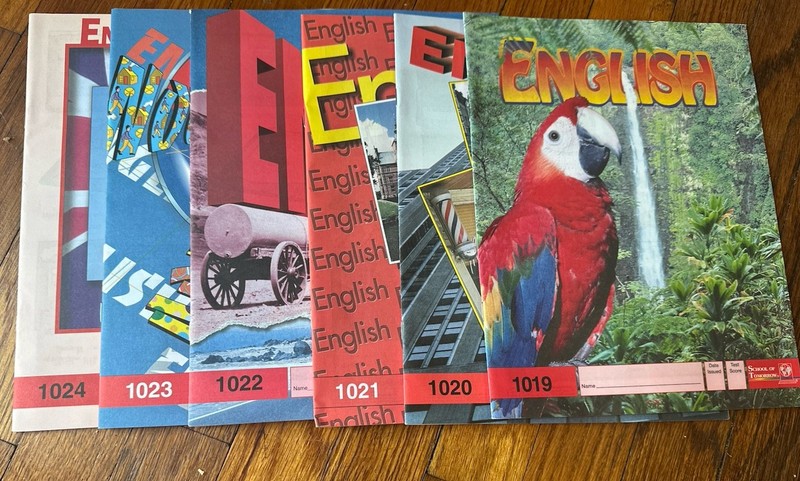 English Textbook/Workbook Lot of 6 Paperback Levels 1019-1024