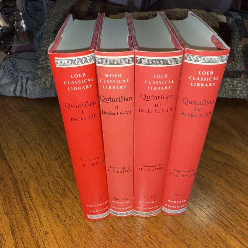 Quintilian IV : Books X – XII – Butler (Hardcover, 1979, Dust Jacket) Loeb
