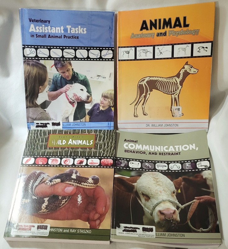 4X Dr William Johnston Books On Animals