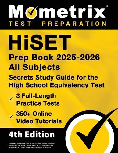 Matthew Bowling Hiset Prep Book 2026-2027 All Subjects – 3 Full-Leng (Paperback)