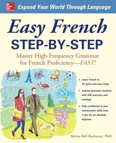 Easy French Step-by-Step – Paperback, by Rochester Myrna Bell – Very Good y