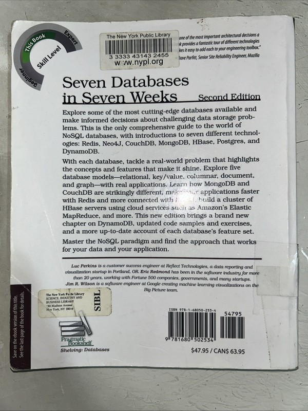 Seven Databases in Seven Weeks: A Guide to Modern Databases and the NoSQL Moveme gallery
