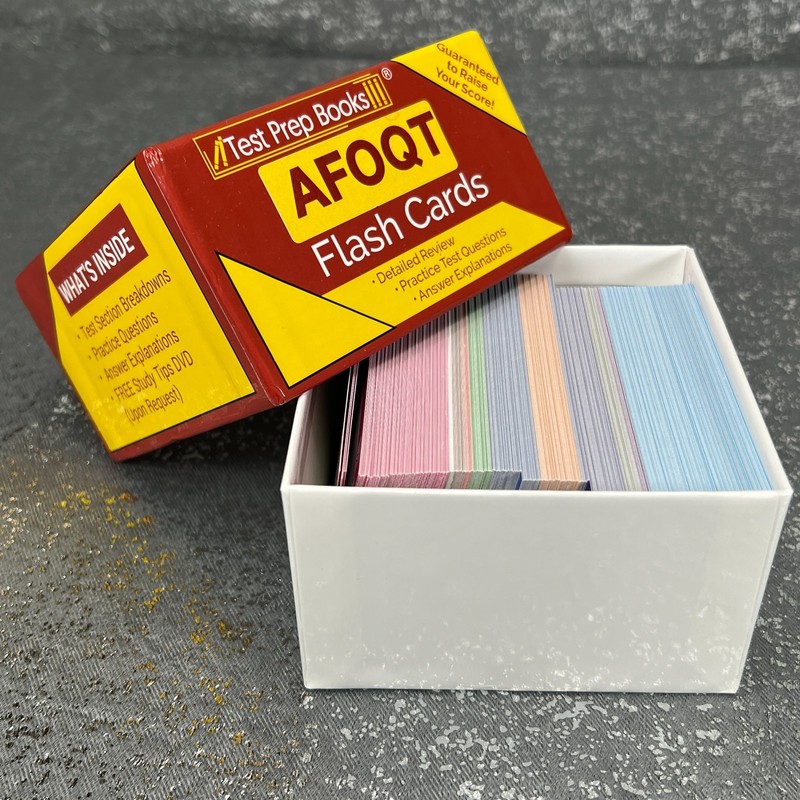 AFOQT Study Flash Cards by Test Prep Books Air Force Officer Test – New Open Box