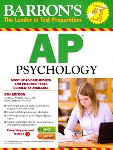 Ap Psychology (Barron’s Ap Psycholo…, Robert McEntarf