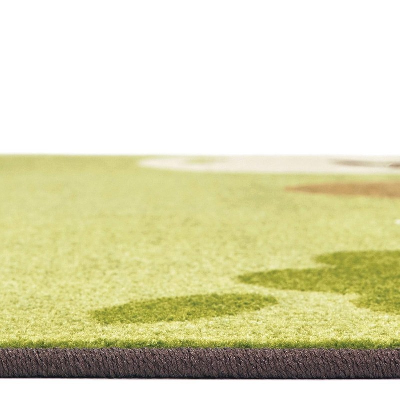 Kaplan Early Learning Indoor Tranquil Trees Carpets - 4' x 6' Rectangle - Green gallery