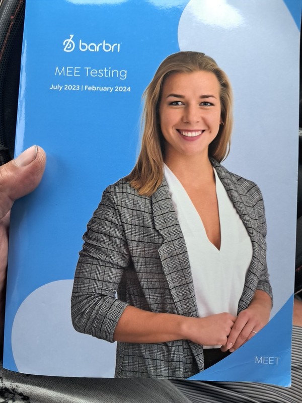 2023 – 2024 Barbri Bar Review MEE Testing Multistate Essay Exam UBE MEET