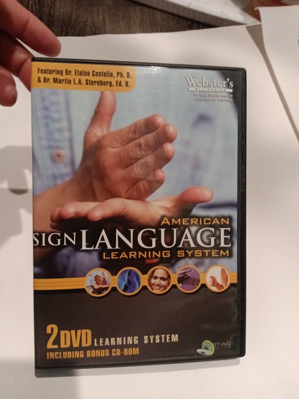 Websters millenium American sign language learning system 2 dvd including bonus