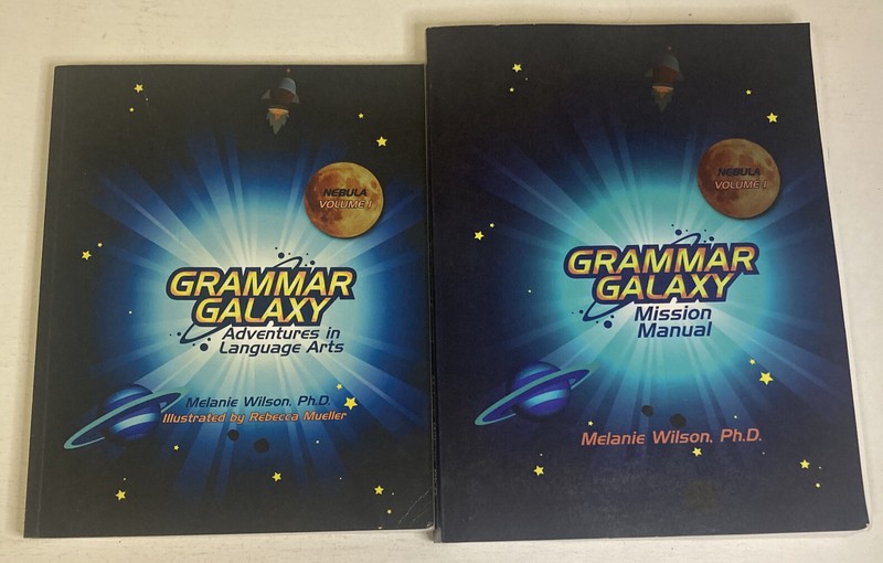 Lot Of 2 Grammar Galaxy Paperback Books Nebula Volume 1: Adventures In Language
