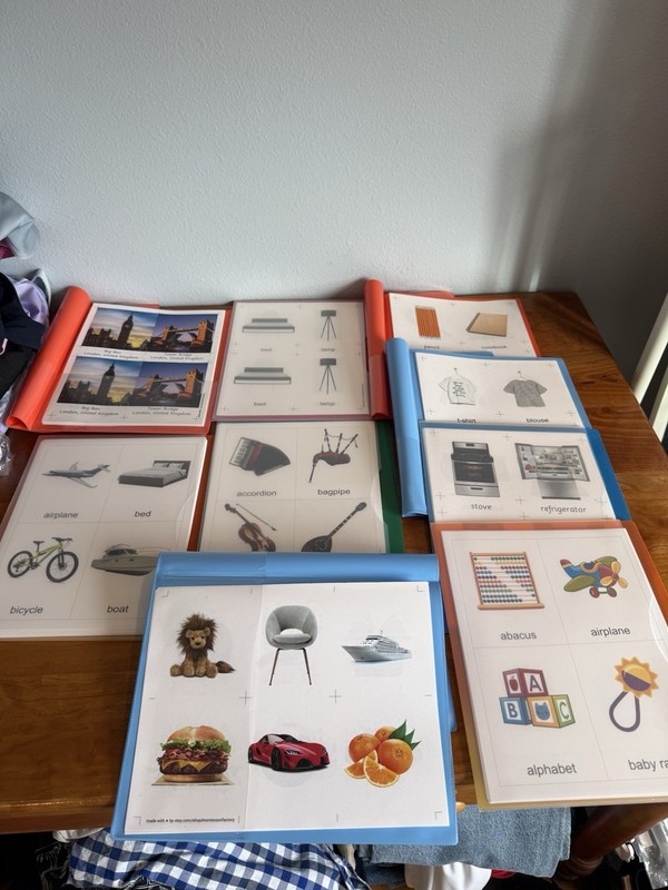 9 new folders of vocabulary words in color for speech language therapy gallery
