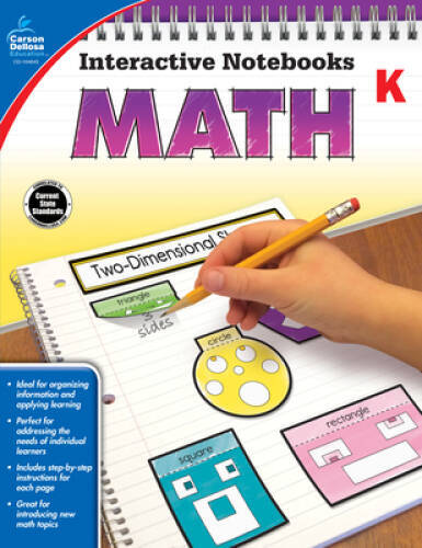 Math, Grade K (Interactive Notebooks) – Paperback – VERY GOOD