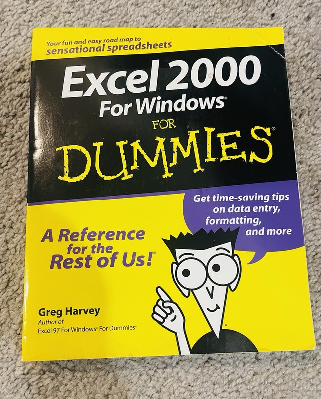 Excel 2000 for Windows FOR DUMMIES by Greg Harvey Paperback