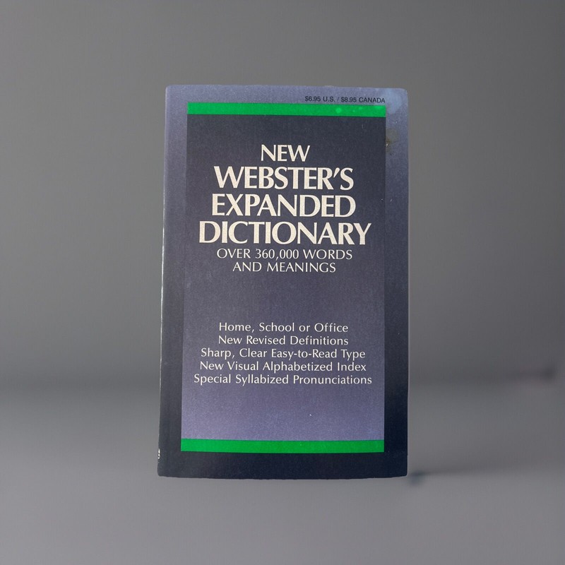 New Webster’s Expanded Dictionary by R. F. Patterson – 1992 Edition