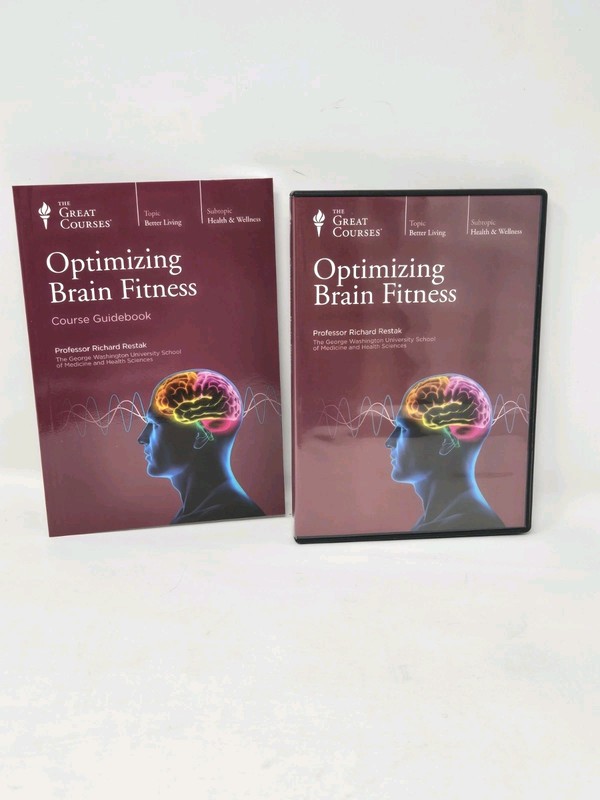 Optimizing Brain Fitness by Prof. Restak,Richard 2 DVDs with Guidebook – L.N.!