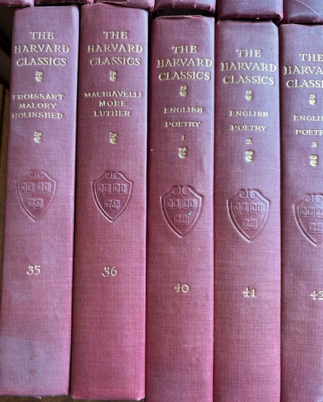 Harvard Classics - CHOOSE Your Own Volumes - Eliot Collier Five Foot Shelf Books gallery