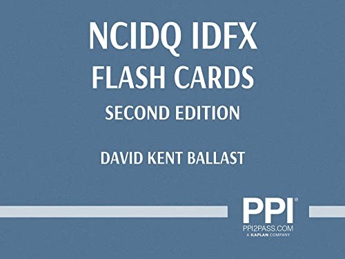 Ppi Ncidq Idfx Flash Cards by David Kent Ballast