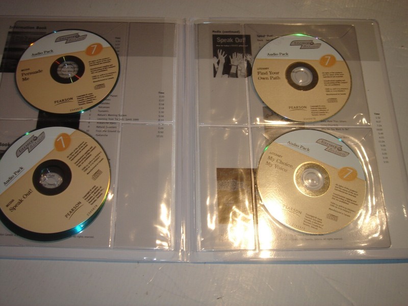 LITERACY IN ACTION Audio Pack 7 (6 CDs) Grade 7 by Pearson Canada 2008 NEW $112 gallery