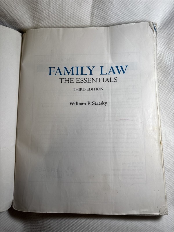 Family Law : The Essentials by William P. Statsky (2015 Third Edition) Paperback gallery