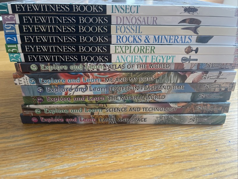 LOT/bundle 12 Explore and Learn Complete Set VoL 1-6 Dk EYEWITNESS BOOKS