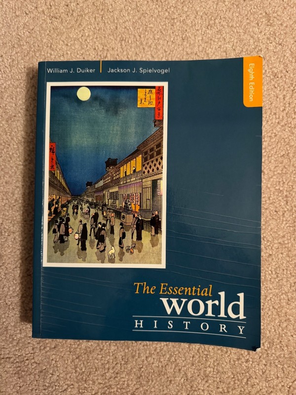 Essential World History by William Duiker, Jackson Spielvogel 8th ed – Very good