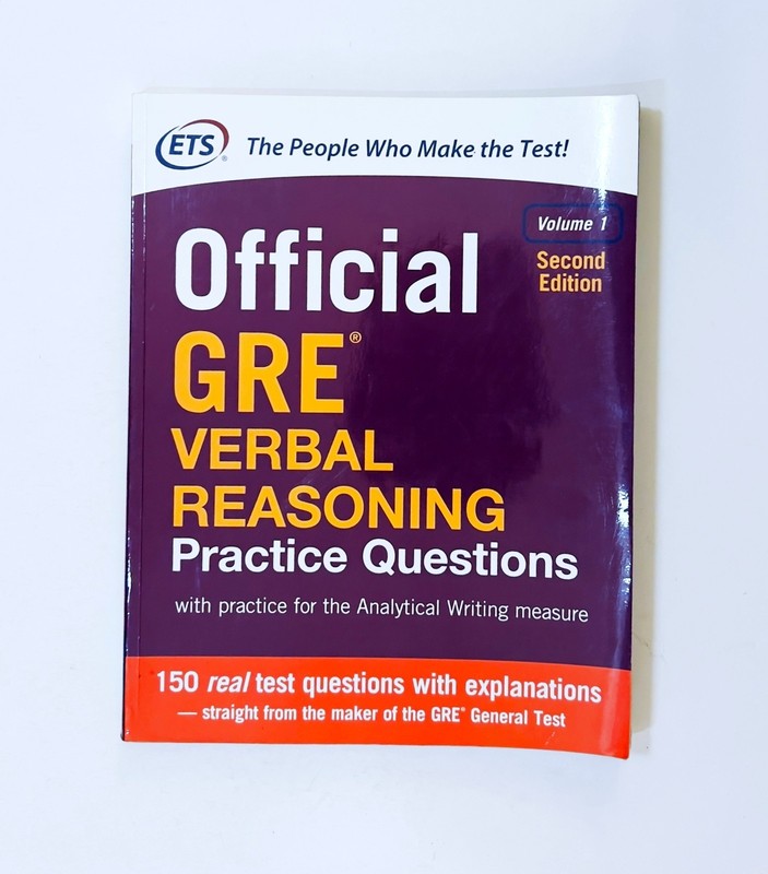 Official GRE Verbal Reasoning Practice Questions, Volume 1 – 2nd Edition, ETS
