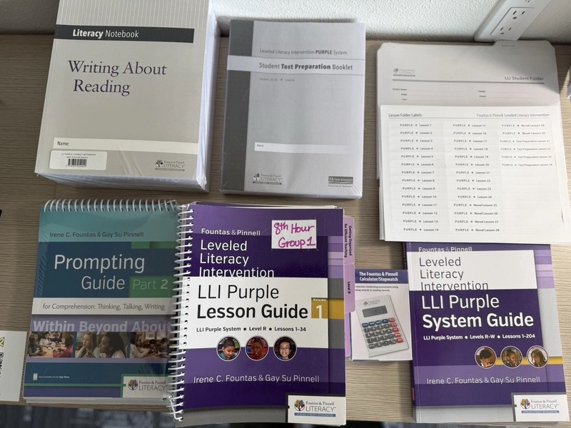 Fountas & Pinnell LLI Purple System Box 1 Teacher Materials Spiral Bound Set gallery