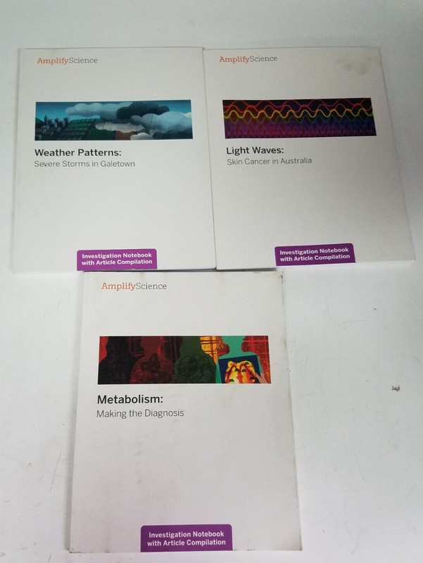 Amplify Science Gr 6 Investigation Ntbk W/Article Compliation 3 book set
