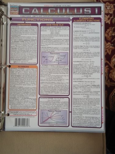 CALCULUS 1 By Inc. Barcharts & Gerald Harnett *Excellent Condition*
