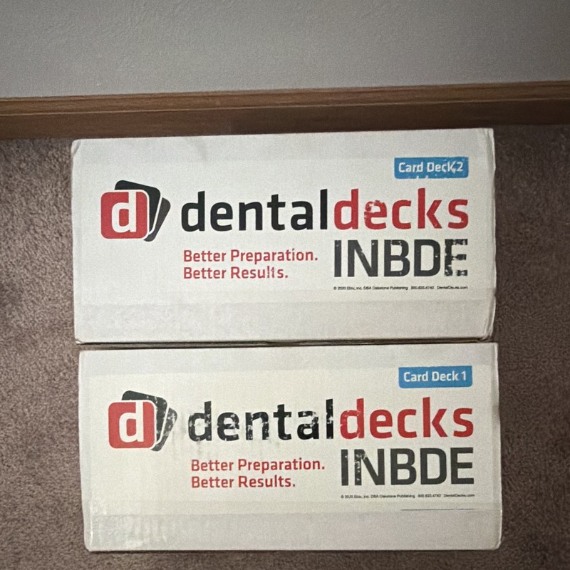 Dental Decks INBDE Flashcards Deck 1 & 2 Box Set by Fernando Morgan