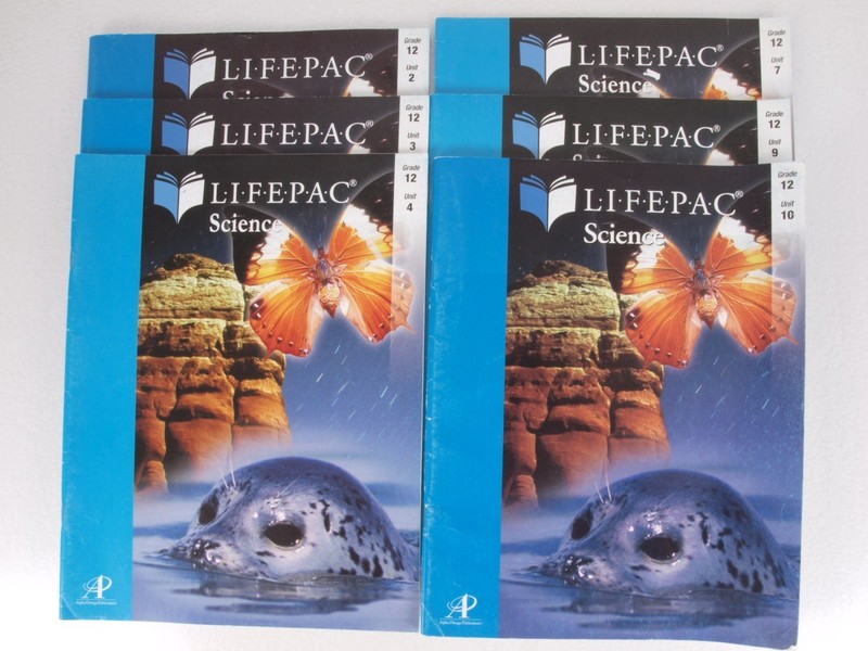 Lifepac Science 12 Student Books 2006 Unit 2 3 4 7 9 10 Homeschool AOP