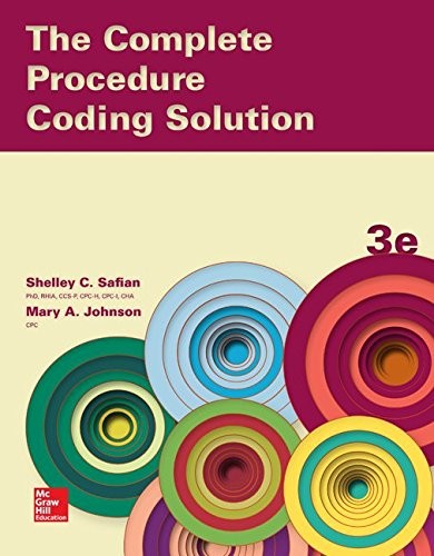 THE COMPLETE PROCEDURE CODING SOLUTION By Shelley Safian & Mary Johnson **NEW**