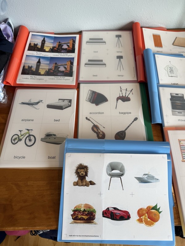 9 new folders of vocabulary words in color for speech language therapy gallery