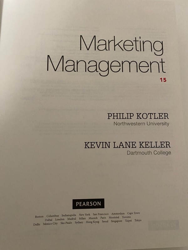 Marketing Management - Kevin Keller and Philip Kotler (2014, Hardcover) gallery