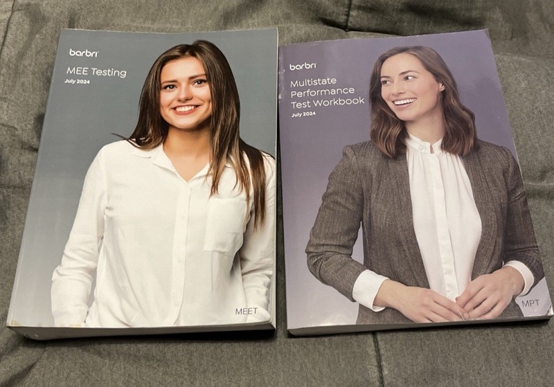 JULY 2024 BARBRI MEE TESTING & TEST WORKBOOK – Used, Marked, Some Pages Missing