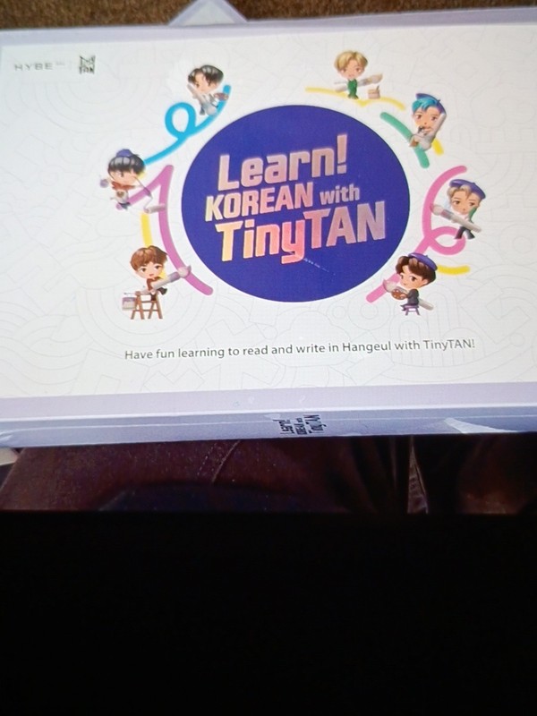 learn Korean with tinytan and stickers motipen