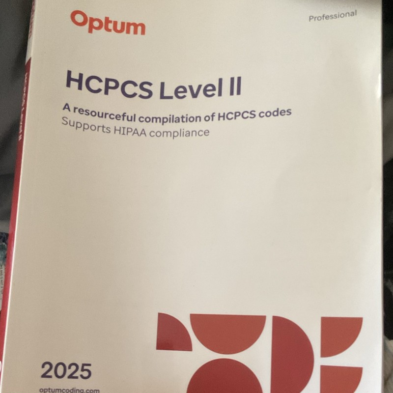 Optum HCPCS Level II 2025 Professional Coding Book Textbook (English)