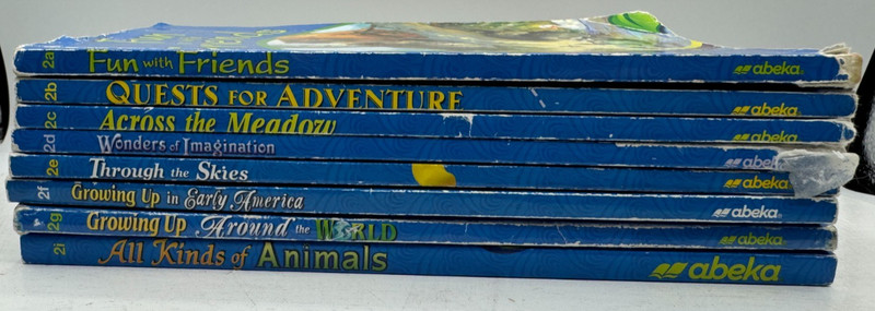 Abeka Second 2nd Grade Reading Program – 2a 2b 2c 2d 2e 2f 2g 2i – Lot of 8
