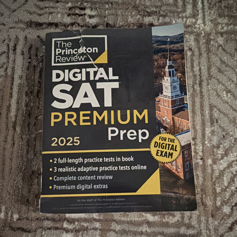 Princeton Review Digital SAT Premium Prep 2025 Study Guide Paperback 720p
