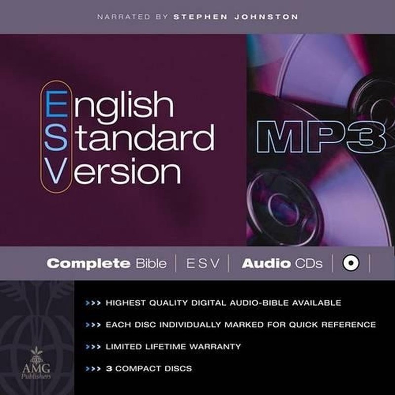 ESV Complete Bible On Mp3 Cds by Stephen Johnston (English) MP3 CD Book