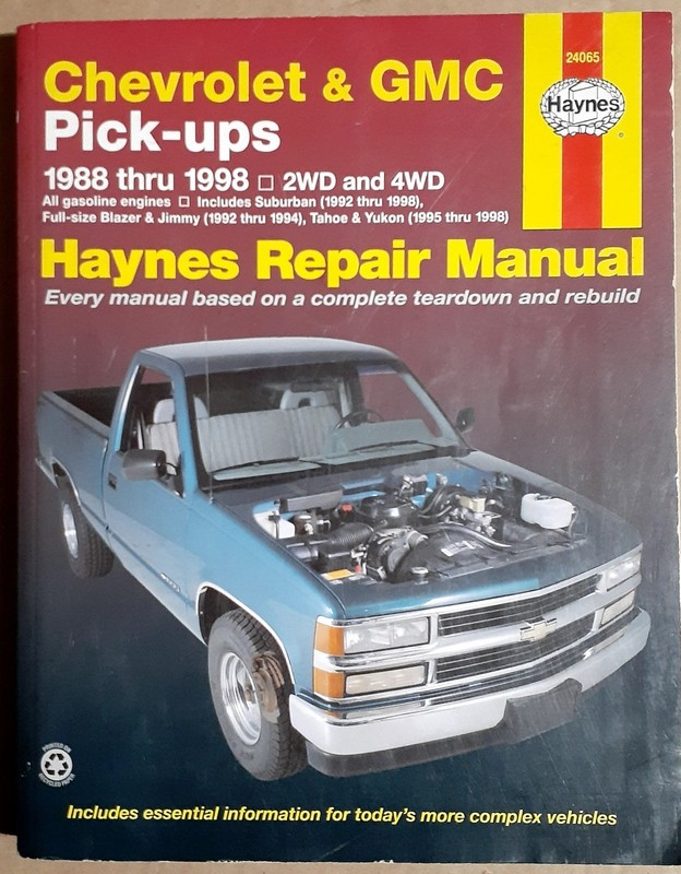 Haynes Chevrolet/GMC/2WD/4WD/Blazer/Jimmy/Suburban/Tahoe 1988-1998 Repair Manual