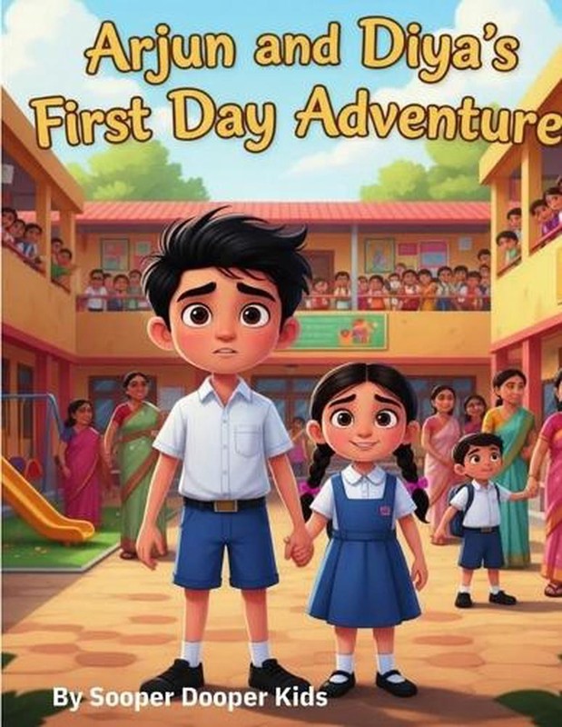 Arjun And Diya First Day At School: A Story About Courage and Making New Friends