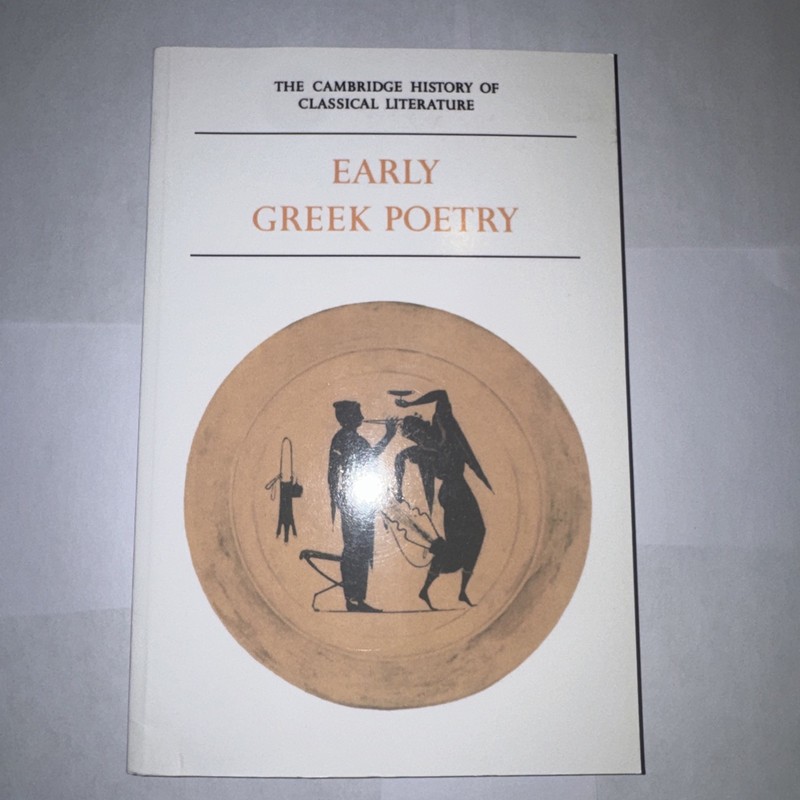 The Cambridge History of Classical Literature: Volume 1, Greek Literature, Part