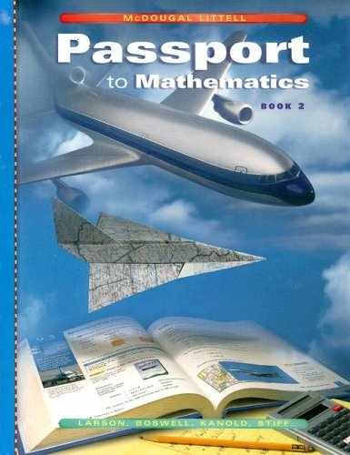 Passport to Mathematics Book 2: – Hardcover, by MCDOUGAL LITTEL – Acceptable
