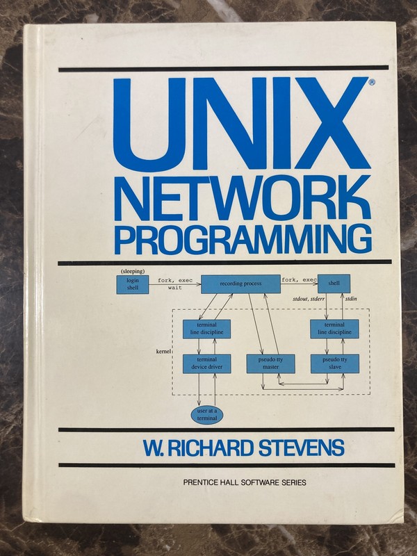 UNIX Network Programming by W. Richard Stevens Hardcover Textbook 1990 Vintage